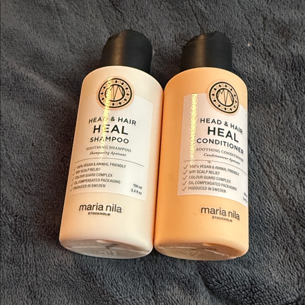 Maria Nila Head & Hair Heal Shampoo and Conditioner Set - Cream